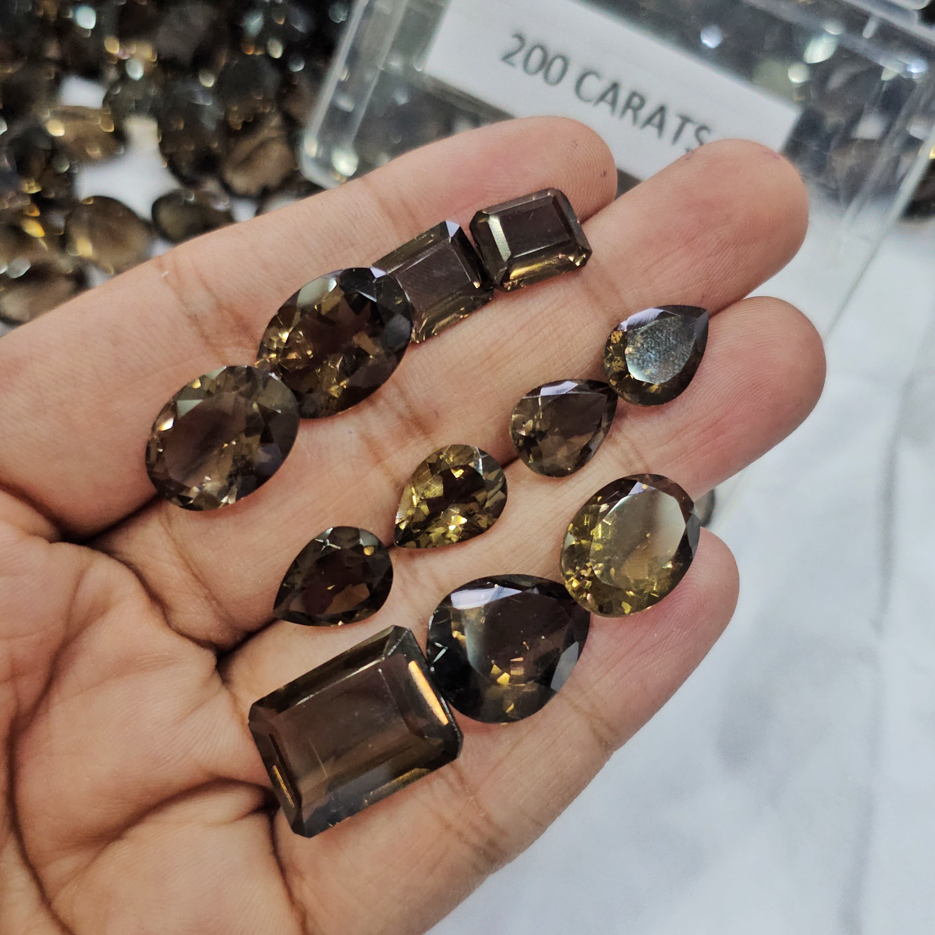 200 Carats of Flawless Grade Smoky Quartz