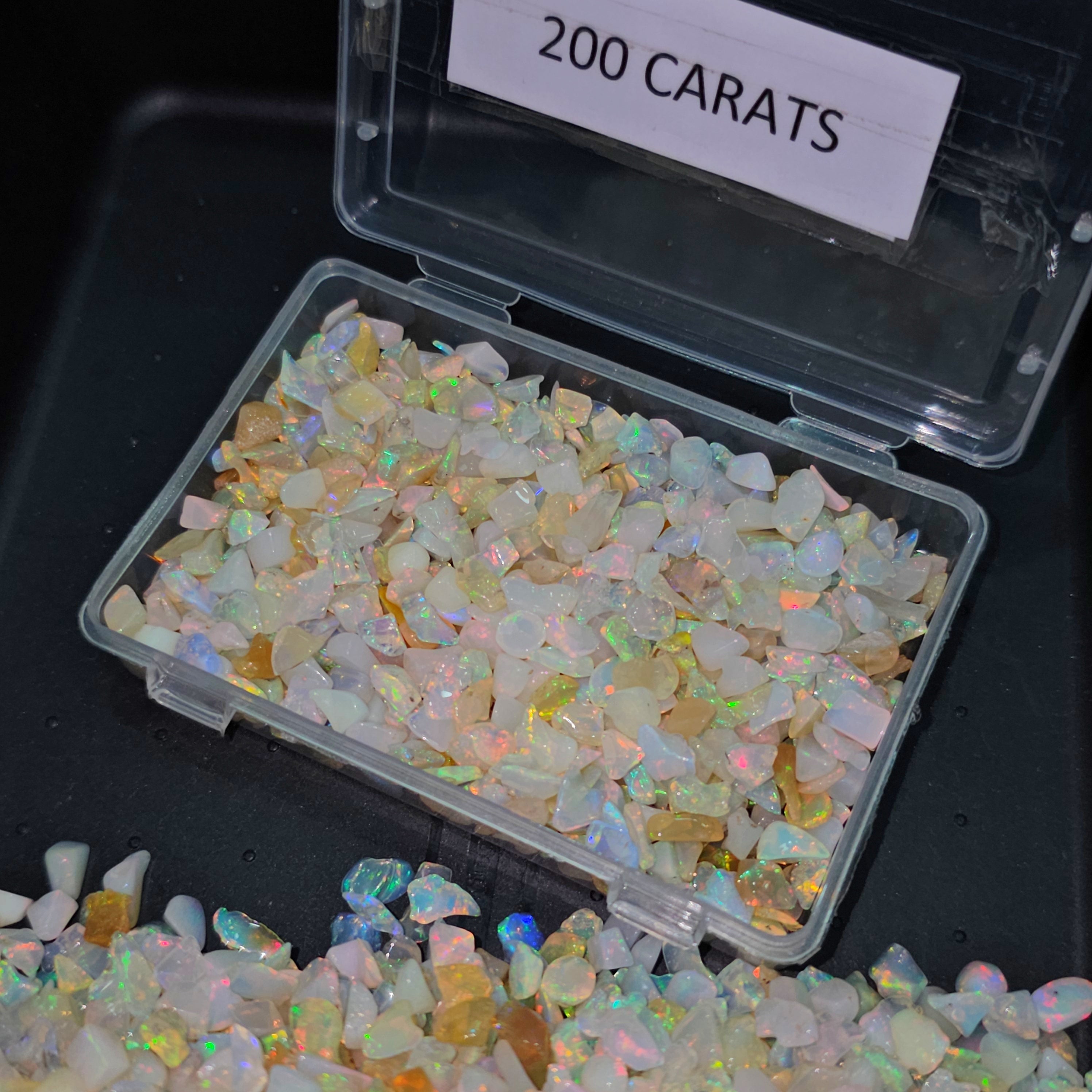200 Carats of Polished Opal tumbles | sizes: 4-10mm | 500-600Pcs