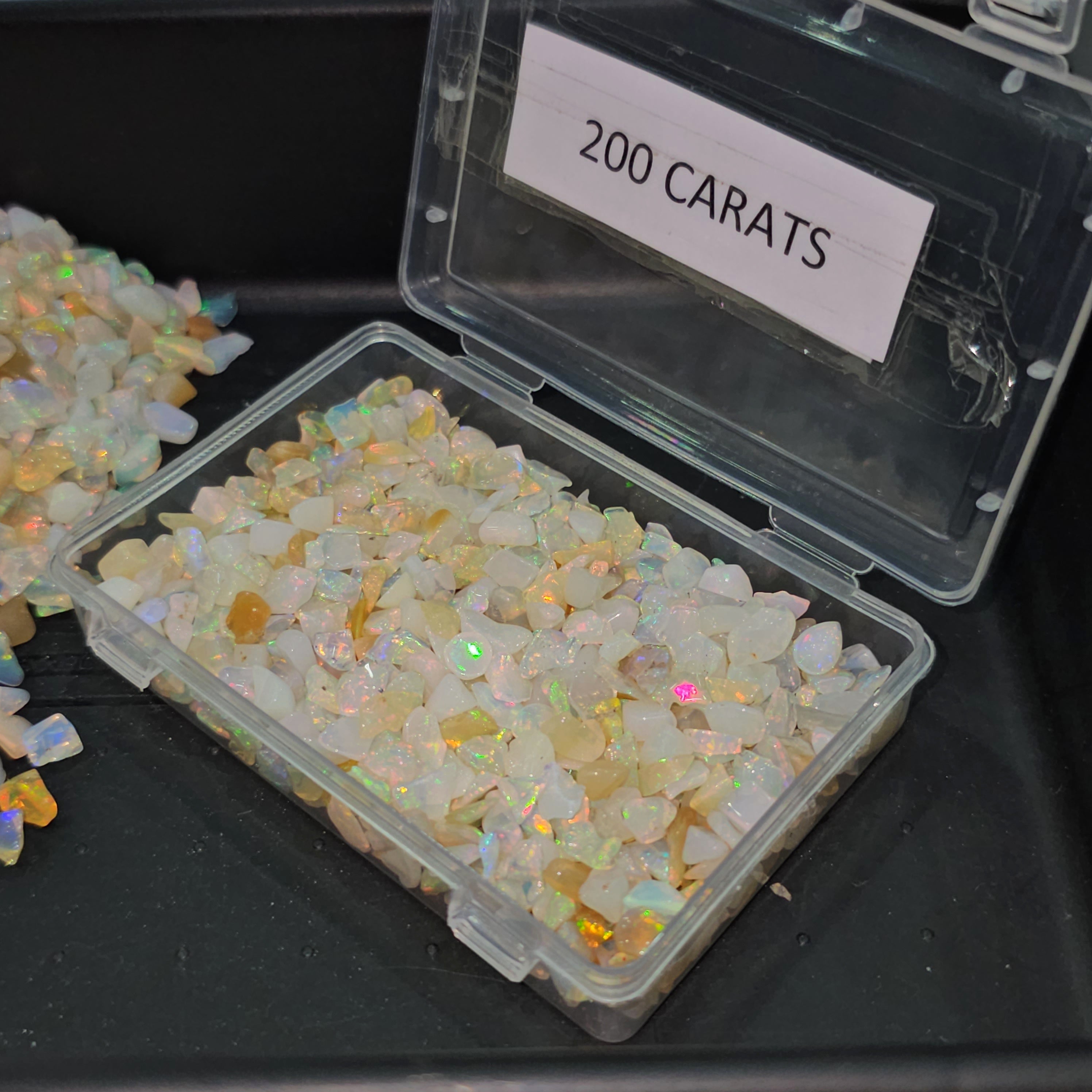 200 Carats of Polished Opal tumbles | sizes: 4-10mm | 500-600Pcs