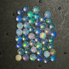 47 pcs Natural Multi Fire Opal Ethiopian |Shape: Round| Size:4-5mm