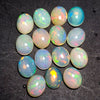 15 pcs Natural Multi Fire Opal Ethiopian | Shape: Oval| Size:11x9mm