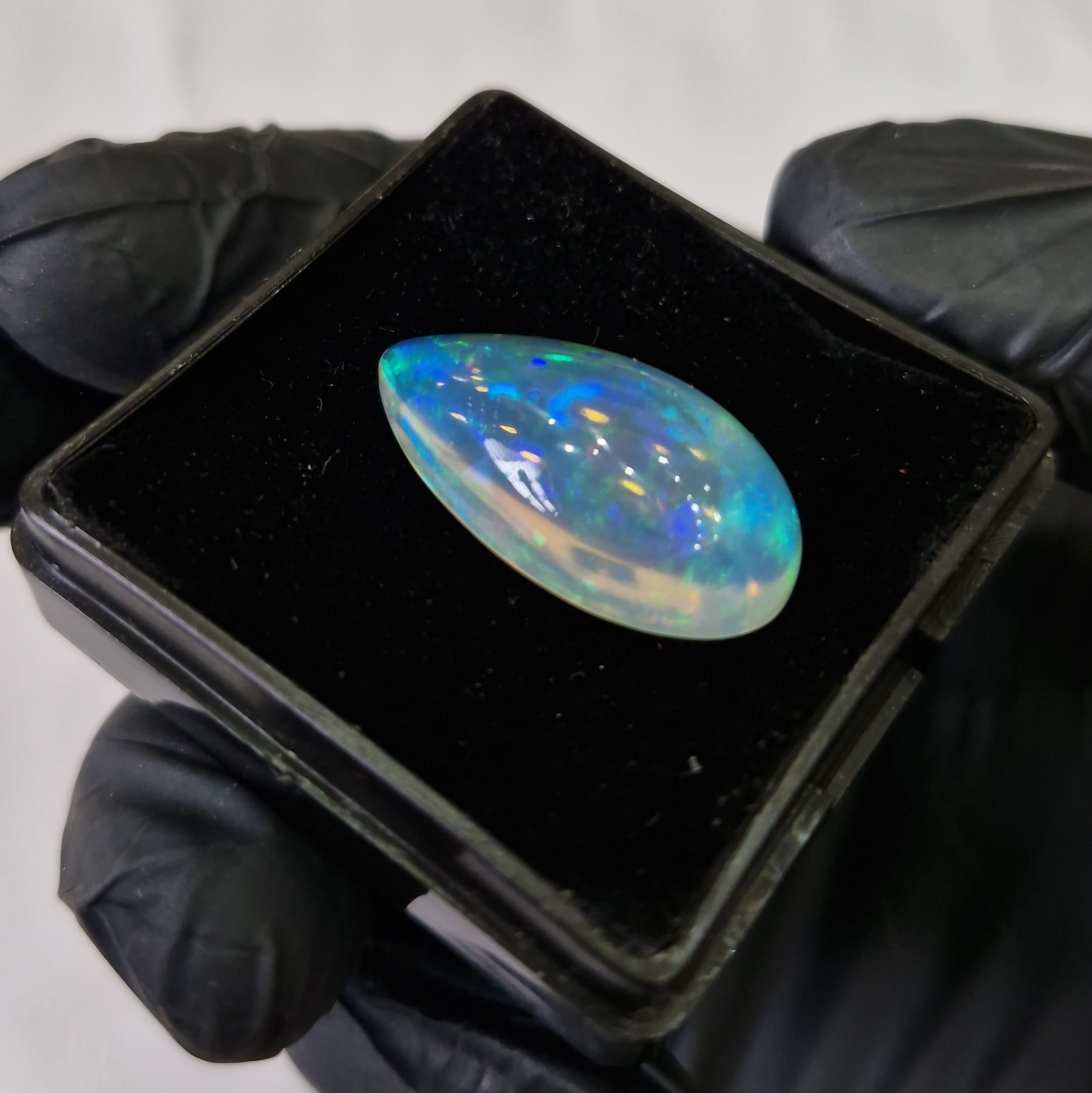 Natural Ethiopian Opal Cabochon | Pear | Size: 25x14mm