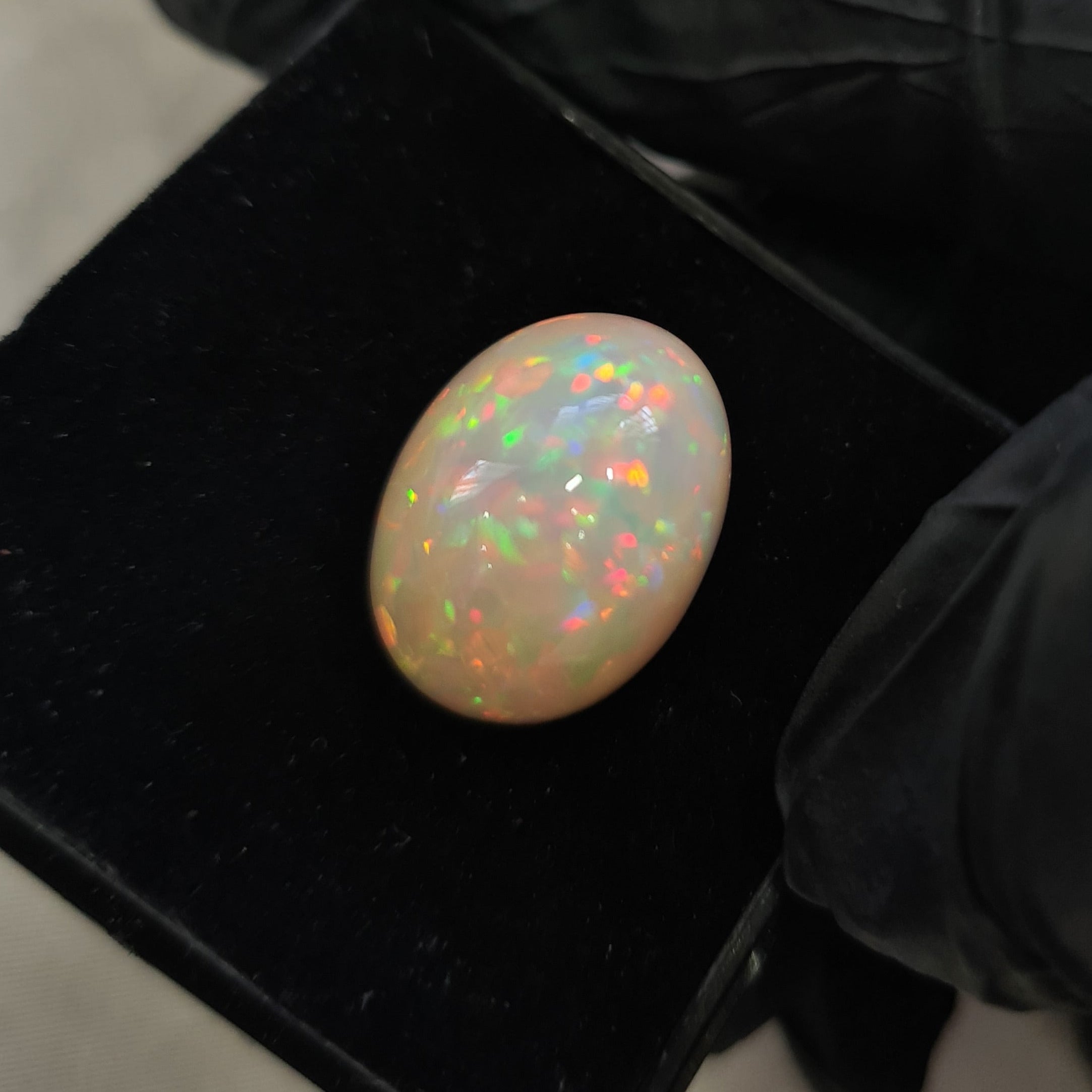 Natural Ethiopian Opal Cabochon | Oval | Size: 18x13mm