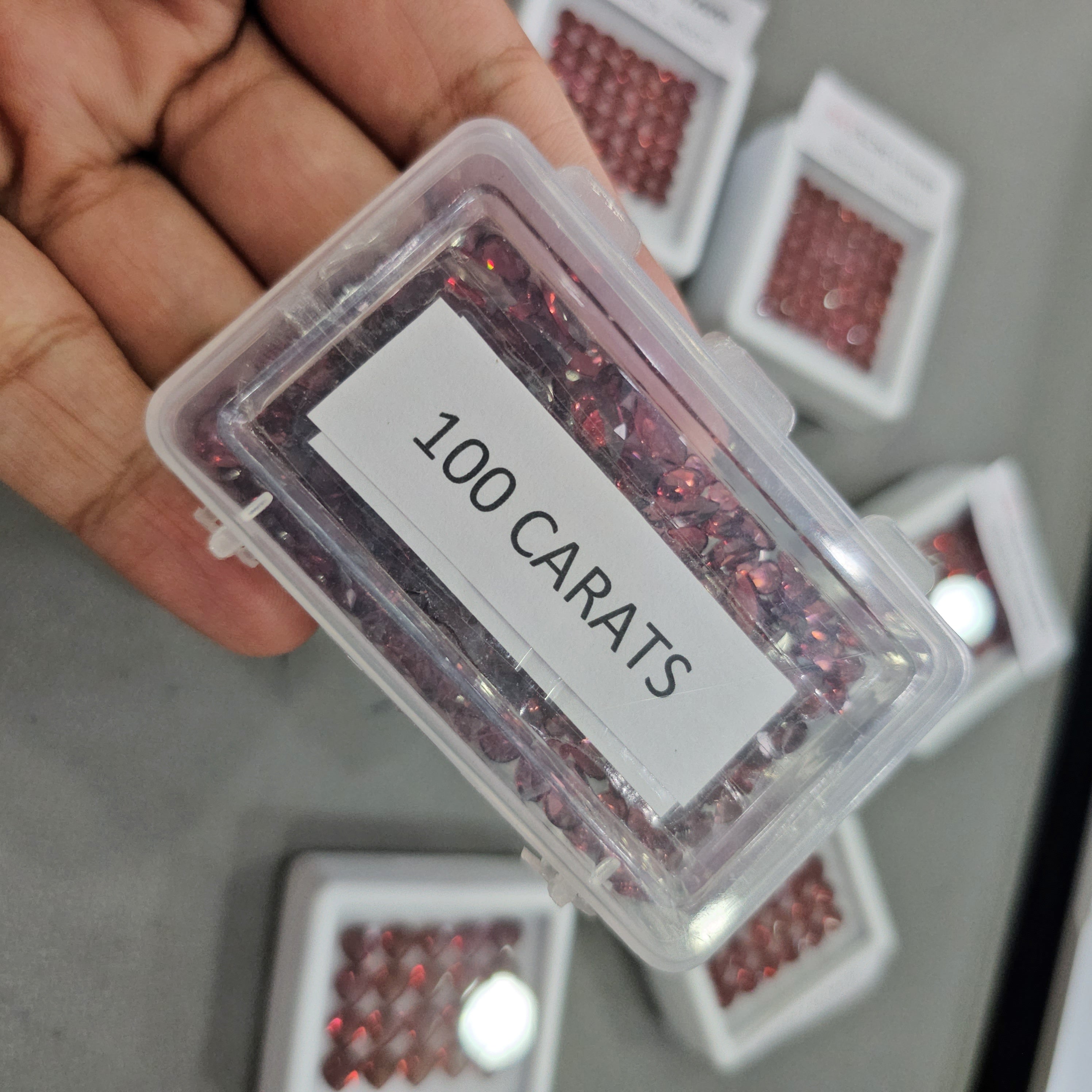 100 Carats of Red Rose Garnets | 150 Pcs approx | 3mm to 9mm sizes - The LabradoriteKing