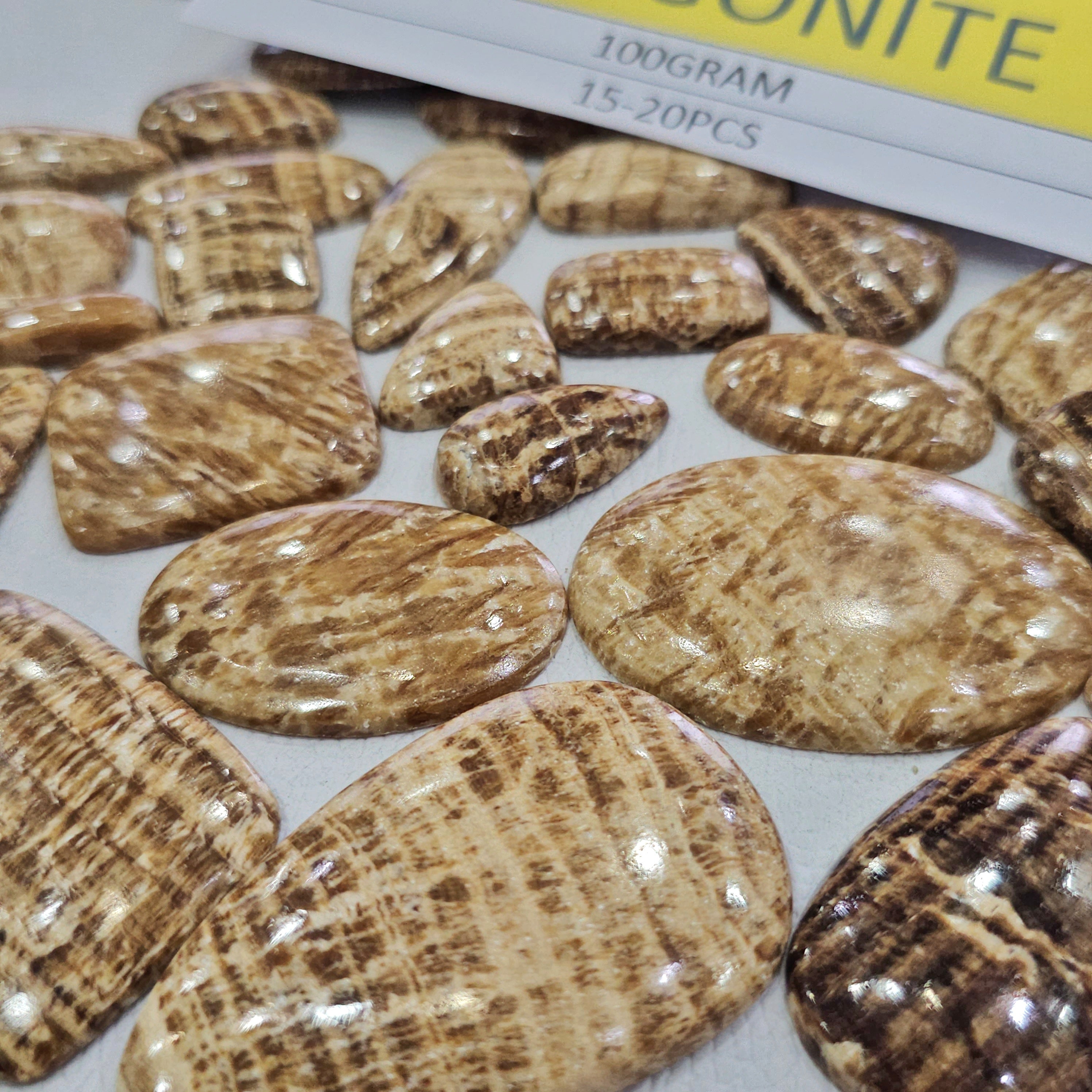 100 Grams Natural Aragonite | 15–45mm | 15–20 Pcs