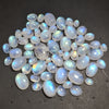59 Pcs Natural Moonstone Cabochon | Shape: Oval | Size: 6-16mm - The LabradoriteKing