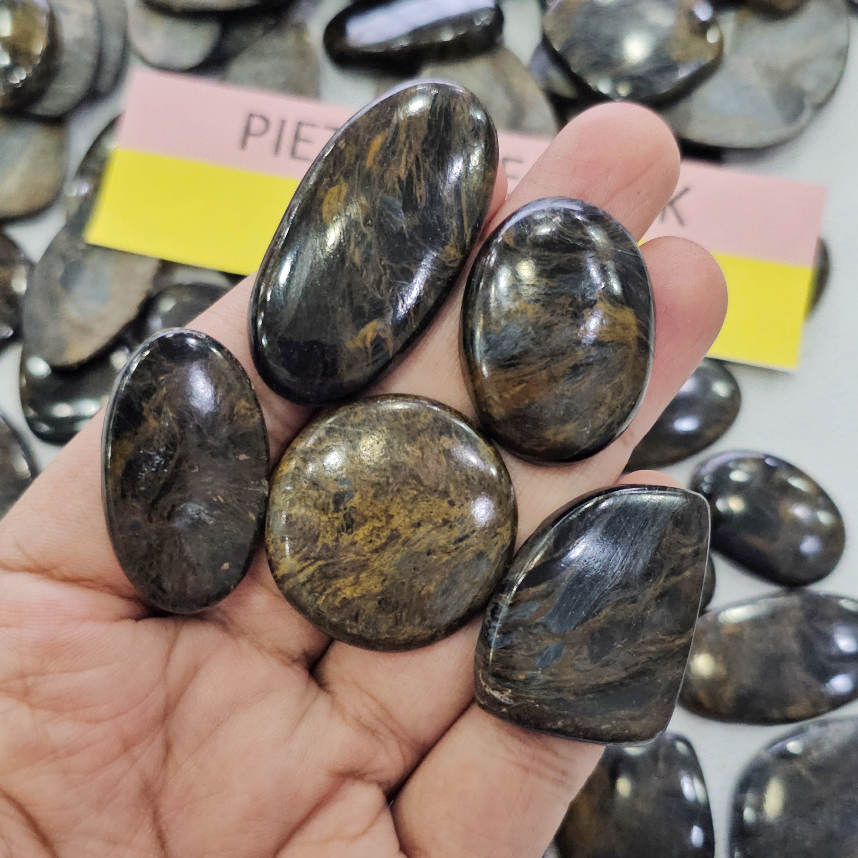 100 Grams Natural Pietersite-Dark Gemstones | 20–50mm | 12–15 Pcs | Mixed Shapes
