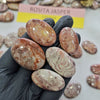 100 Grams Natural Rosita Jasper Gemstones | 20–45mm | 12–15 Pcs | Mixed Shapes