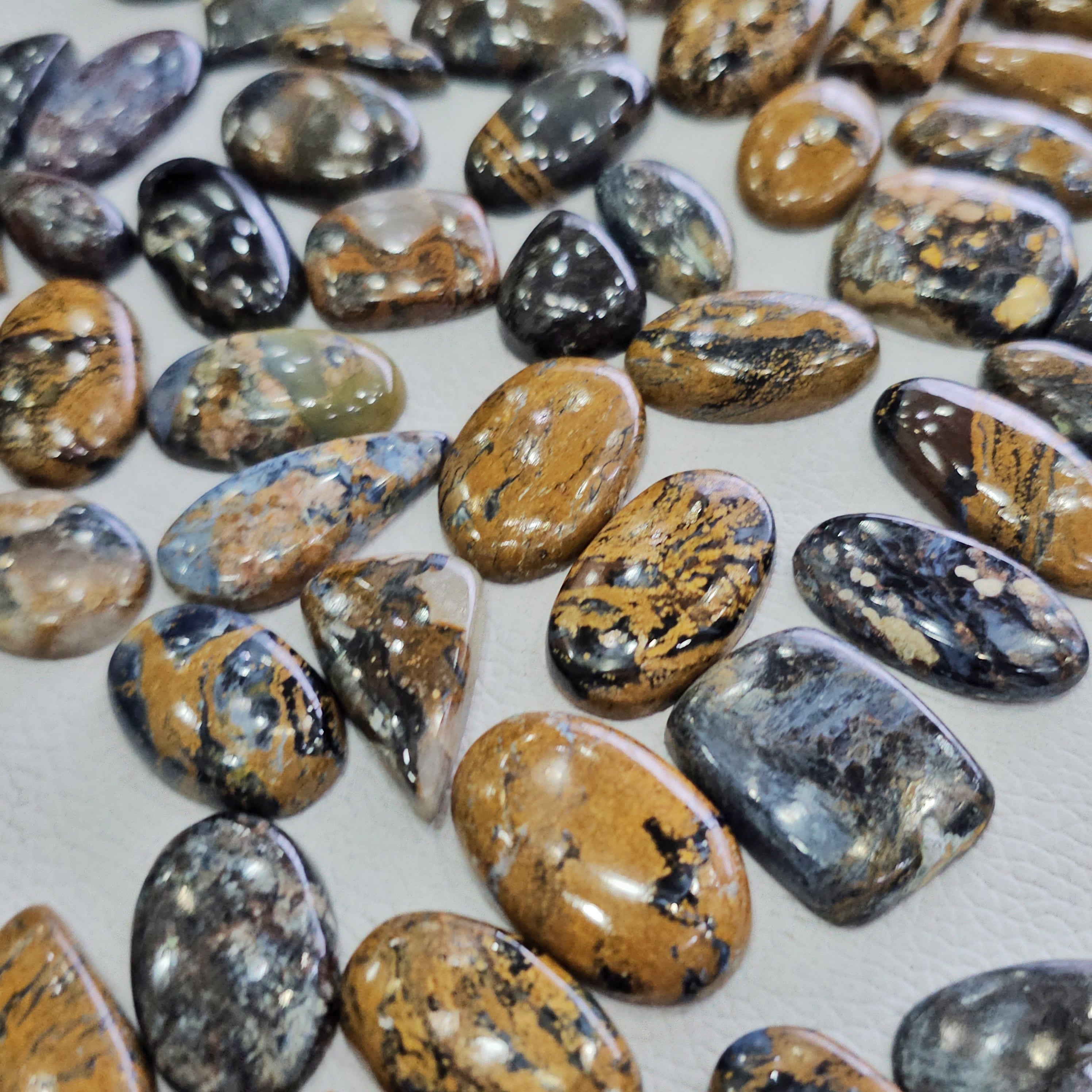 100 Grams Natural Pietersite with Blue Sheen Gemstones | 15–40mm | 20–25 Pcs | Mixed Shapes
