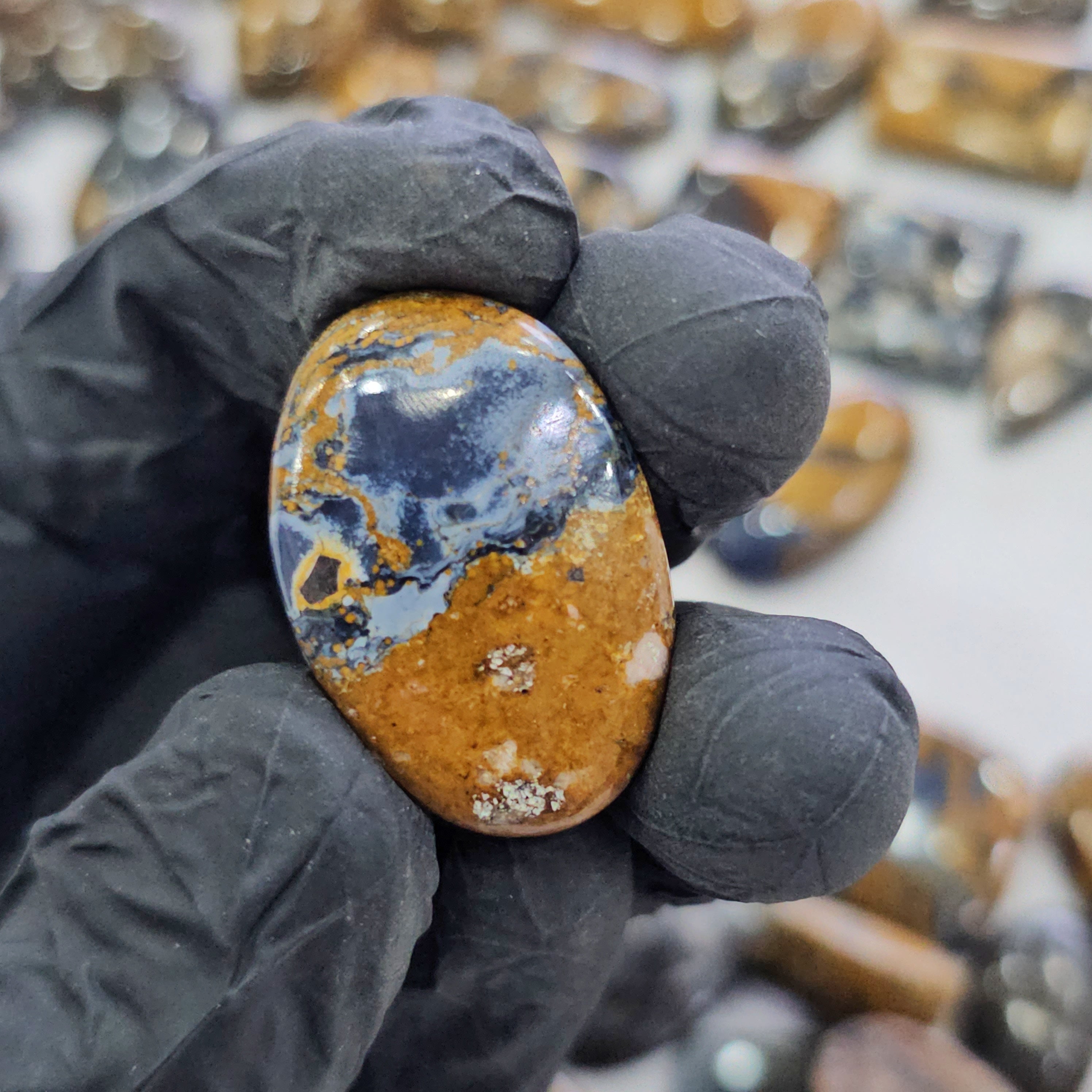100 Grams Natural Pietersite with Blue Sheen Gemstones | 15–40mm | 20–25 Pcs | Mixed Shapes