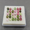 30 Pcs Natural Multi Tourmaline Cabochon | Mix | Size: 5-6mm - The LabradoriteKing