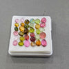 32 Pcs Natural Multi Tourmaline Cabochon | Mix | Size: 4-7mm