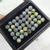 40 Pcs Labradorite Cabochons | 9mm | Round Shape Gemstones