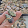 500 Grams of Natural Rhodocrosite with Pyrite Cabochons | 20–40mm | 60–80 Pcs