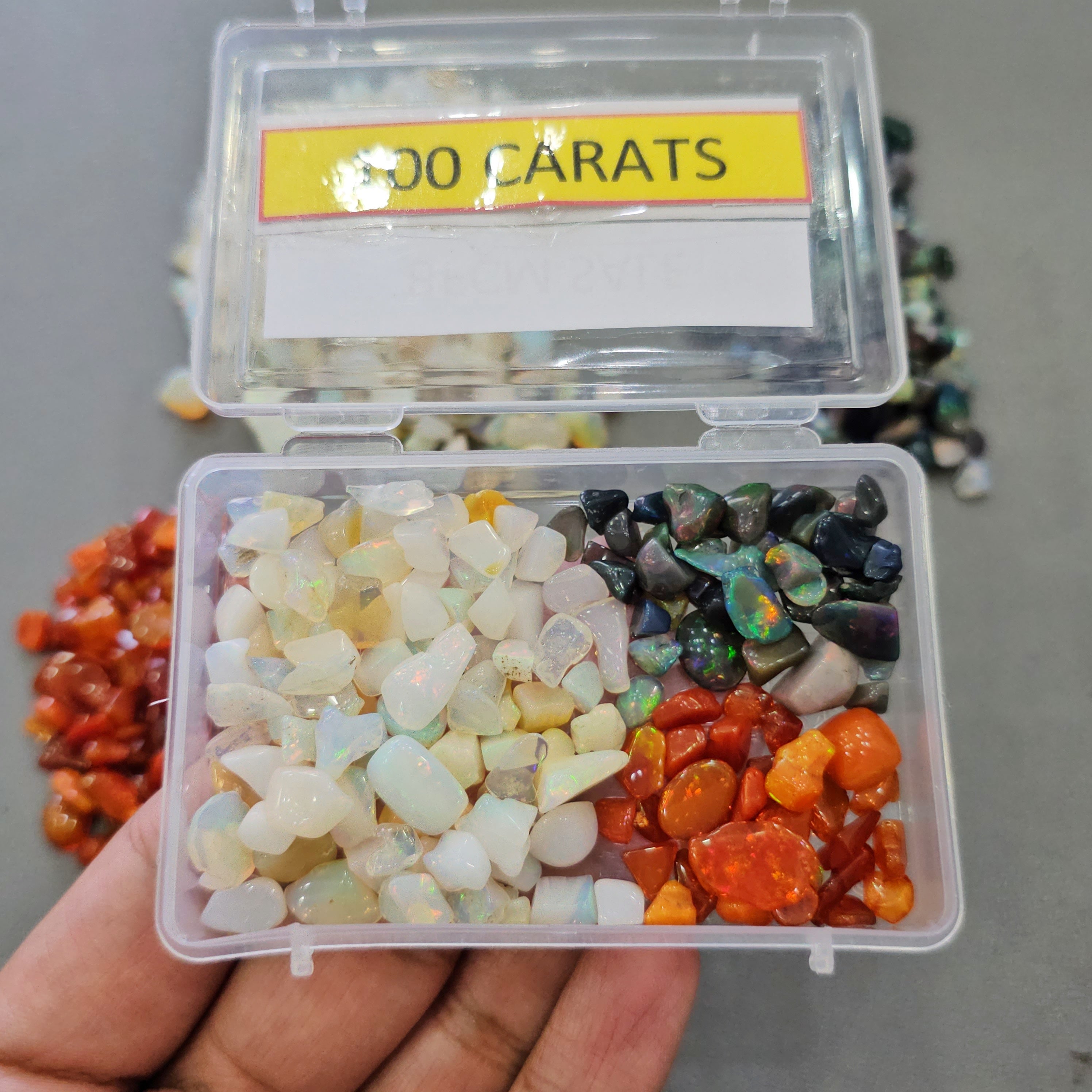 Week1: 50 Cts of Multi-Color Opal Tumbles | 4–8mm | 60–70 Pcs