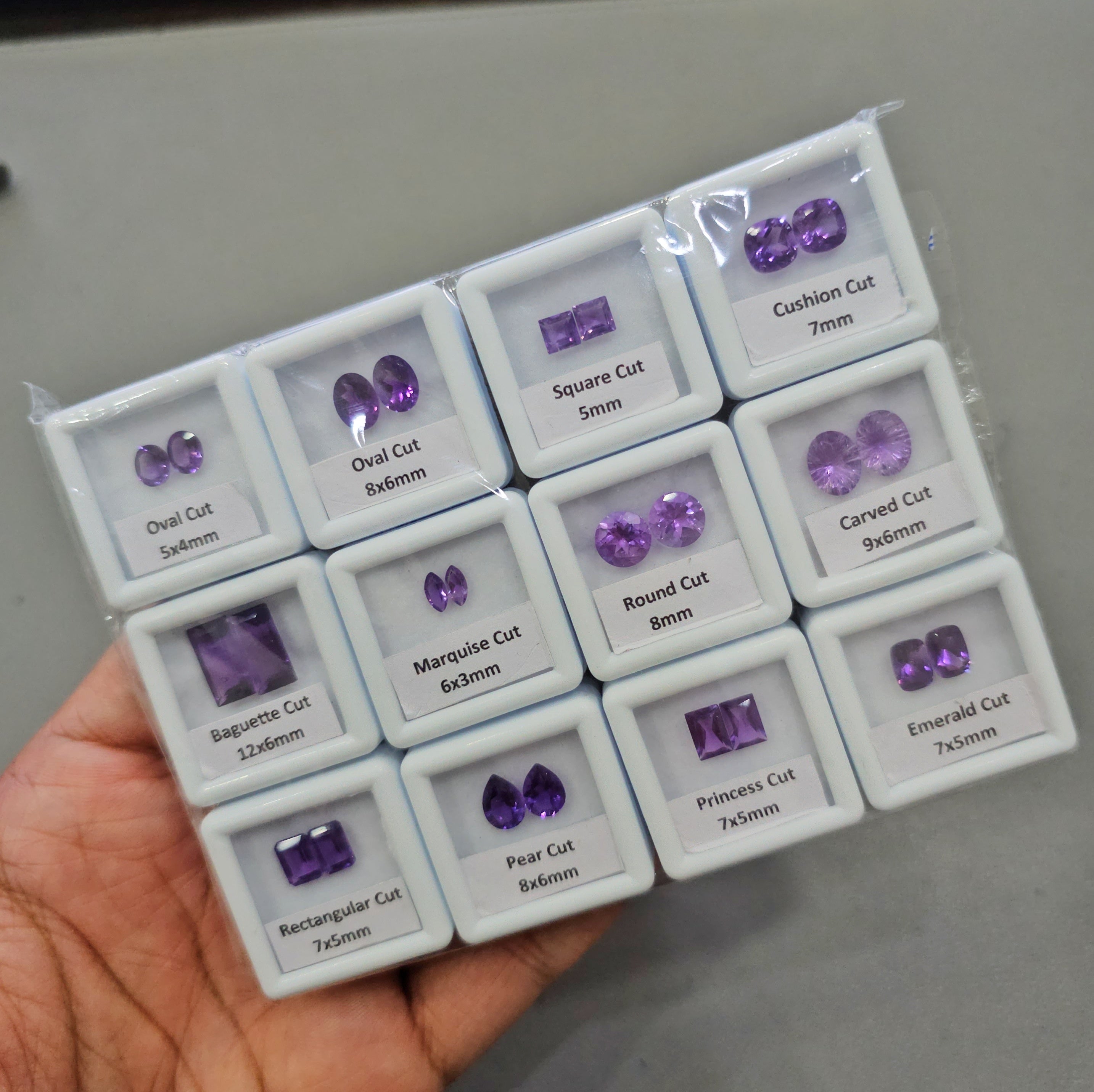 12 Pairs of Natural Amethyst | high Quality Deep Colours