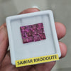 12 Pcs Natural Sawar Garnet Faceted | Shape: Square | Size: 5mm