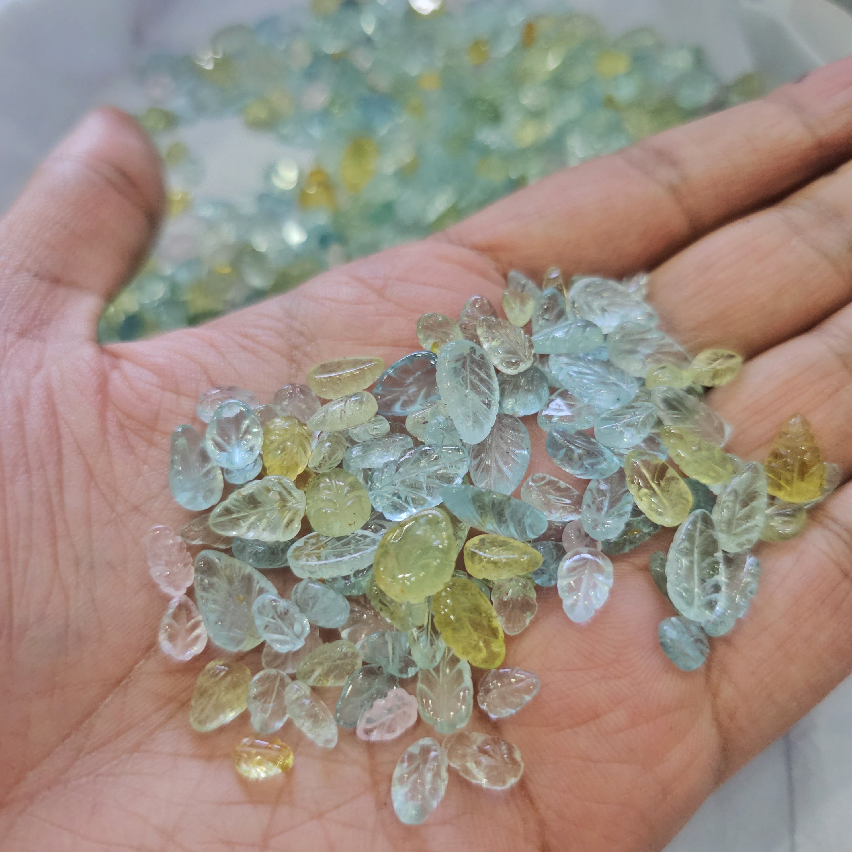 50 Carats Mix Beryls | 40 to 50pcs | 4mm to 10mm - The LabradoriteKing