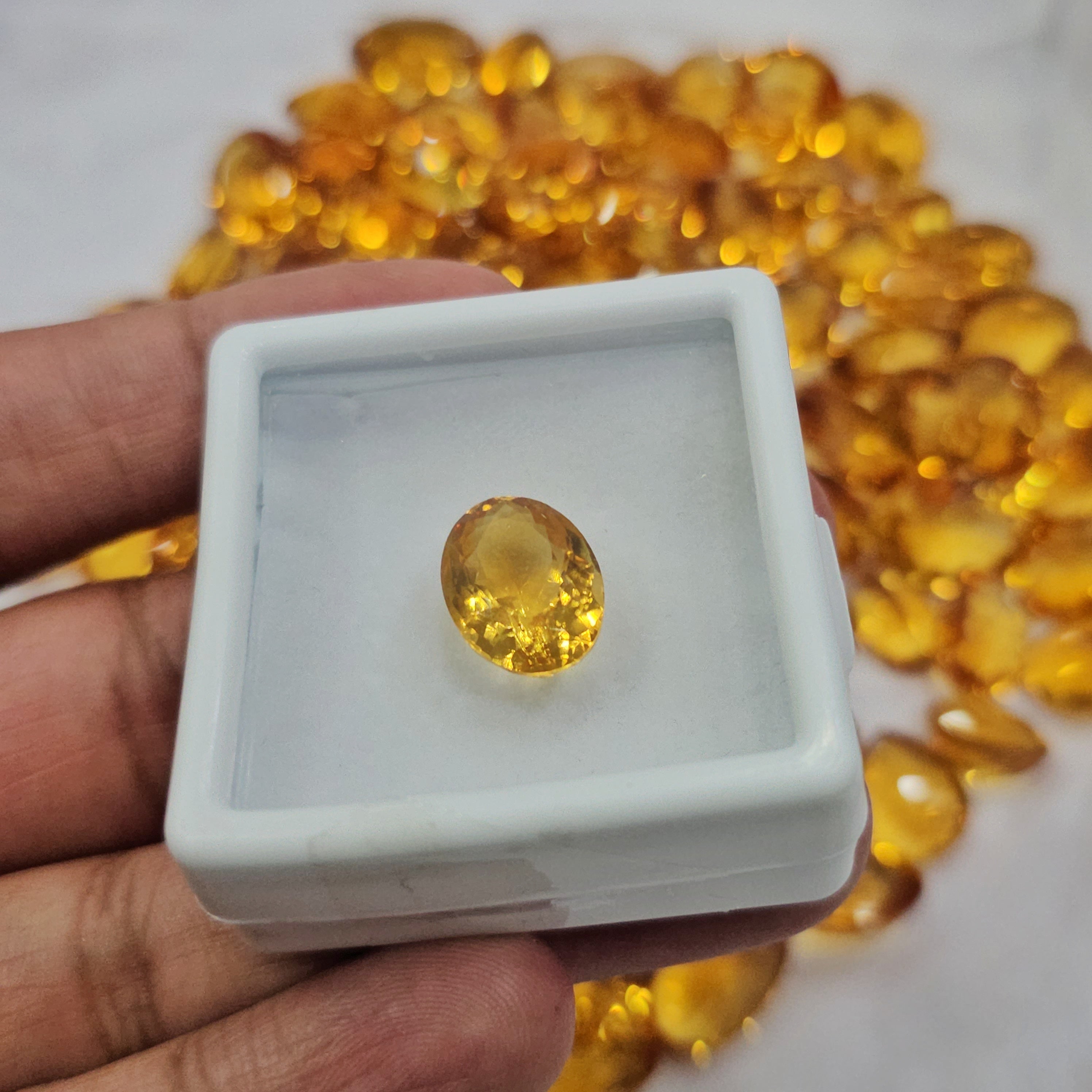 1 Piece deepest Citrines | 15 to 16mm random pick | Clean Clarity - The LabradoriteKing