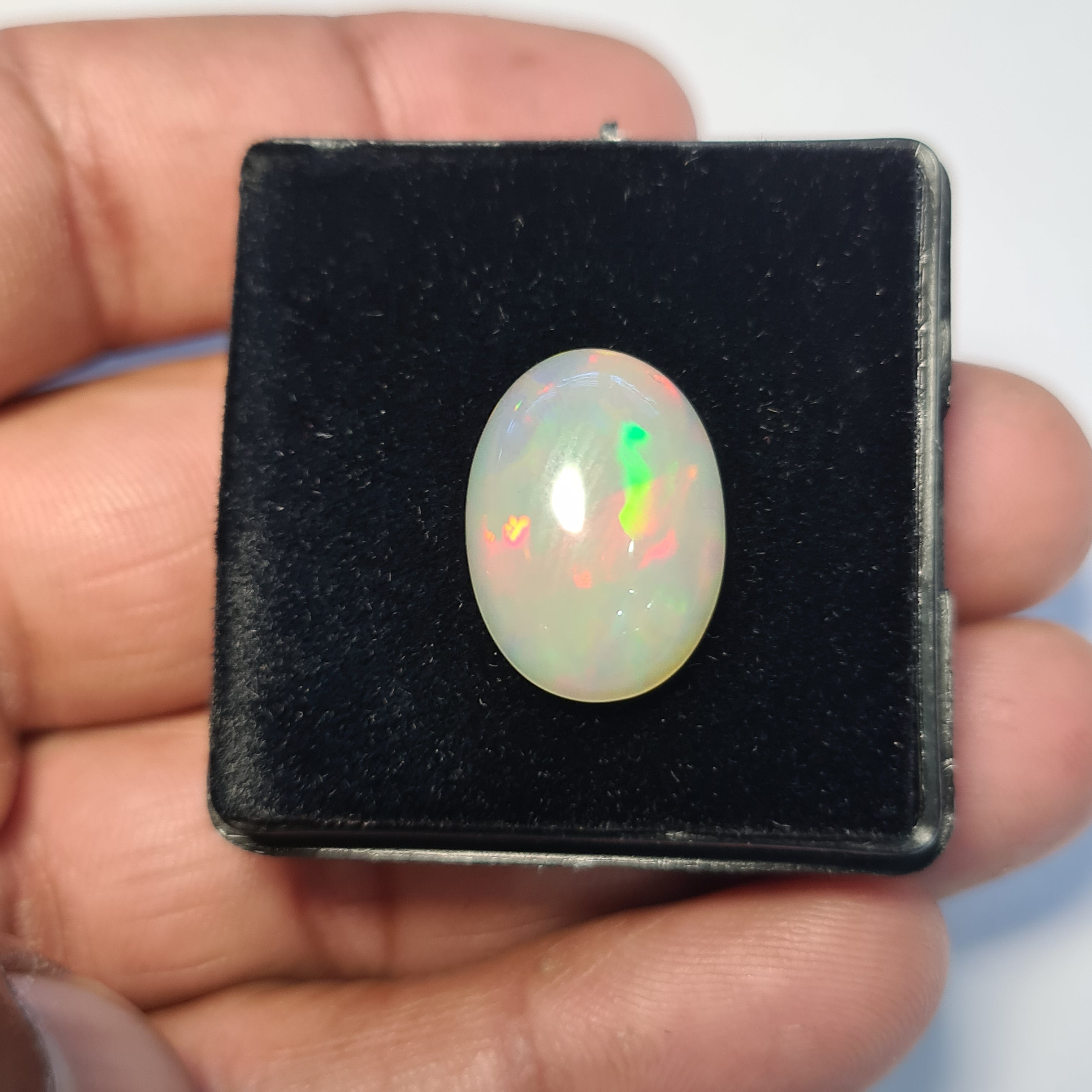 3pcs Natural Ethiopian Opal Cabochon | Oval| Size: 19x13mm - The LabradoriteKing