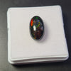 Ethiopian Black Smoked Opal Cabochon | Oval | Size: 18x11mm - The LabradoriteKing