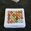 24 Pcs Natural Multi Tourmaline Cabochon | Mix | Size: 6-7mm - The LabradoriteKing