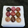 6 Pcs Natural Multi Tourmaline Cabochon | Mix | Size: 9-11mm - The LabradoriteKing