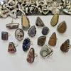 25 Silver plated Rings with Natural Gemstones - The LabradoriteKing