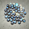 1 Lots Natural Labradorite Cabochons | 5-11mm | Shape: Oval Pear And Round - The LabradoriteKing