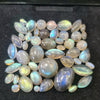 50 Pcs Natural Labradorite Cabochons | 5-14mm | Shape: Oval Pear Round And Marquise - The LabradoriteKing