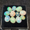 11Pcs of Natural Ethopian Opal Cabochons | 8–10mm  | Shape-Oval - The LabradoriteKing