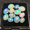 12Pcs of Natural Ethopian Opal Cabochons | 7–10mm  | Shape-Oval - The LabradoriteKing