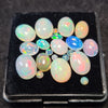 21Pcs of Natural Ethopian Opal Cabochons | 3–10mm  | Shape-Mix - The LabradoriteKing