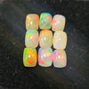 9Pcs of Natural Ethopian Opal Cabochons | 5–7mm  | Shape-Reactangle - The LabradoriteKing