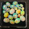 22Pcs of Natural Ethopian Opal Cabochons | 5–10mm  | Shape-Oval - The LabradoriteKing