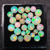 28Pcs of Natural Ethopian Opal Cabochons | 4–8mm  | Shape-Round - The LabradoriteKing