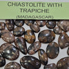 100 Grams Natural Chiastolite Trapiche Gemstones | 12 Pcs (Approx.) | 15–45mm | Cross Pattern Stones - The LabradoriteKing