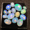 15Pcs of Natural Ethopian Opal Cabochons | 6–13mm  | Shape-Oval - The LabradoriteKing