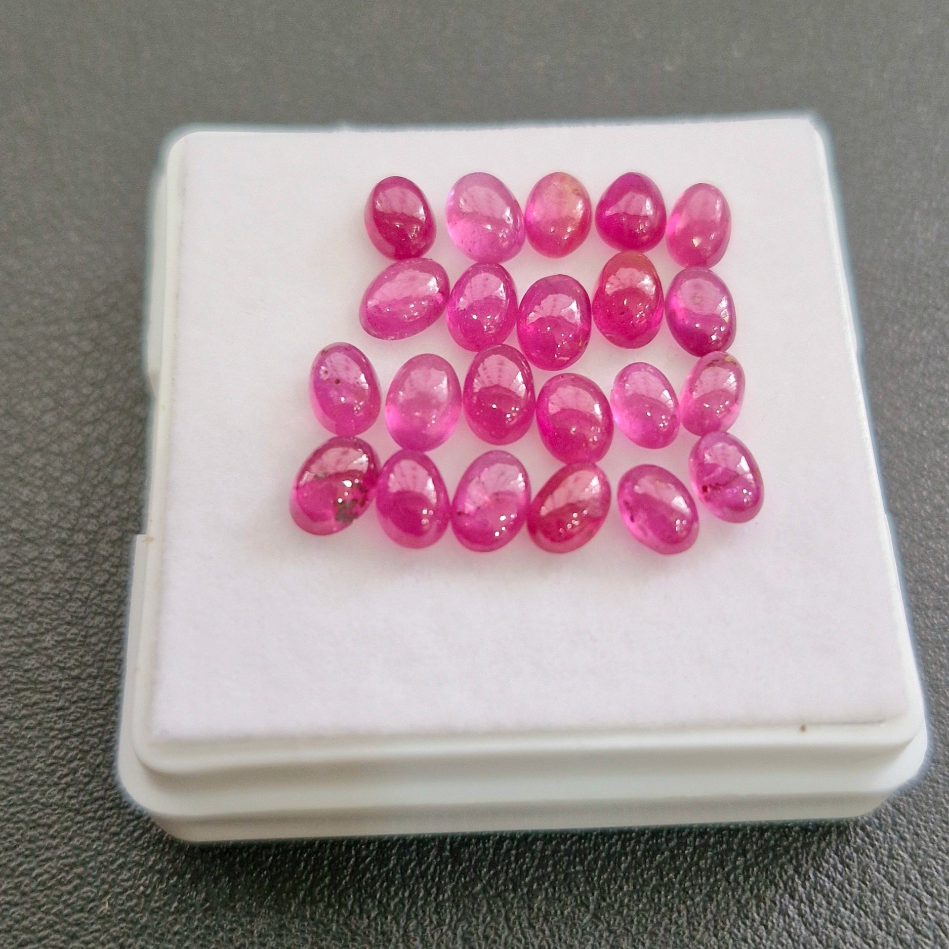 22Pcs Natural Clearance Ruby Cabochons | Mix Shape | Size:5-6mm - The LabradoriteKing