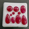 10Pcs Natural Clearance Ruby Cabochons | Mix Shape | Size:4-15mm - The LabradoriteKing