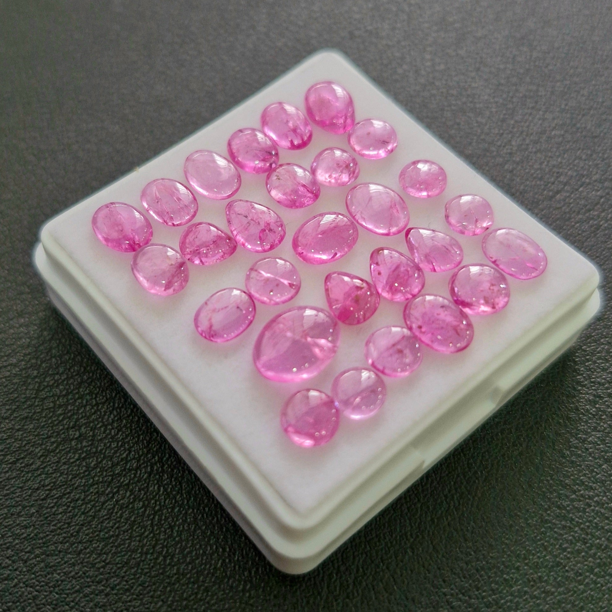 28Pcs Natural Clearance Ruby Cabochons | Mix Shape | Size:4-9mm - The LabradoriteKing