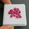 14Pcs Natural Clearance Ruby Cabochons | Mix Shape | Size:4-9mm - The LabradoriteKing