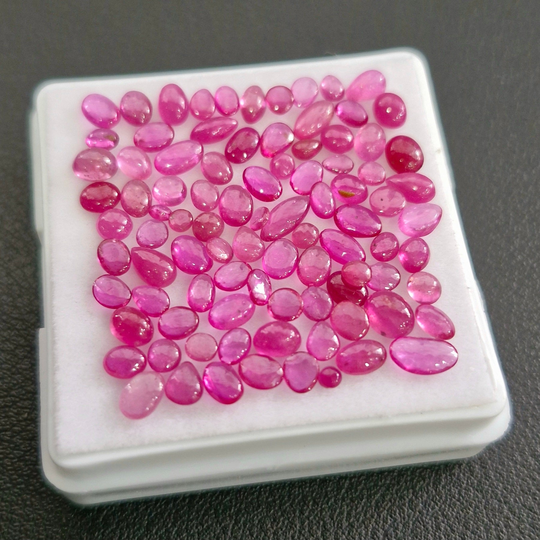 16cts Natural Clearance Ruby Cabochons | Mix Shape | Size:2-5mm - The LabradoriteKing