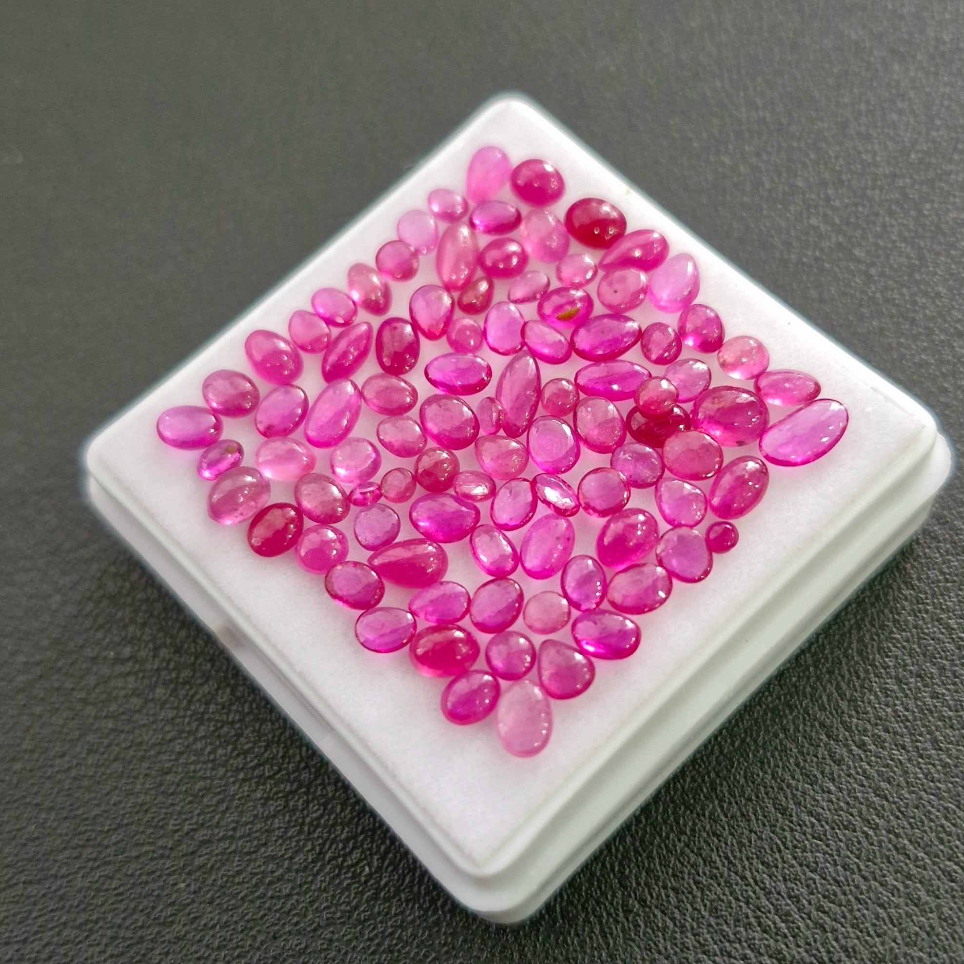 16cts Natural Clearance Ruby Cabochons | Mix Shape | Size:2-5mm - The LabradoriteKing
