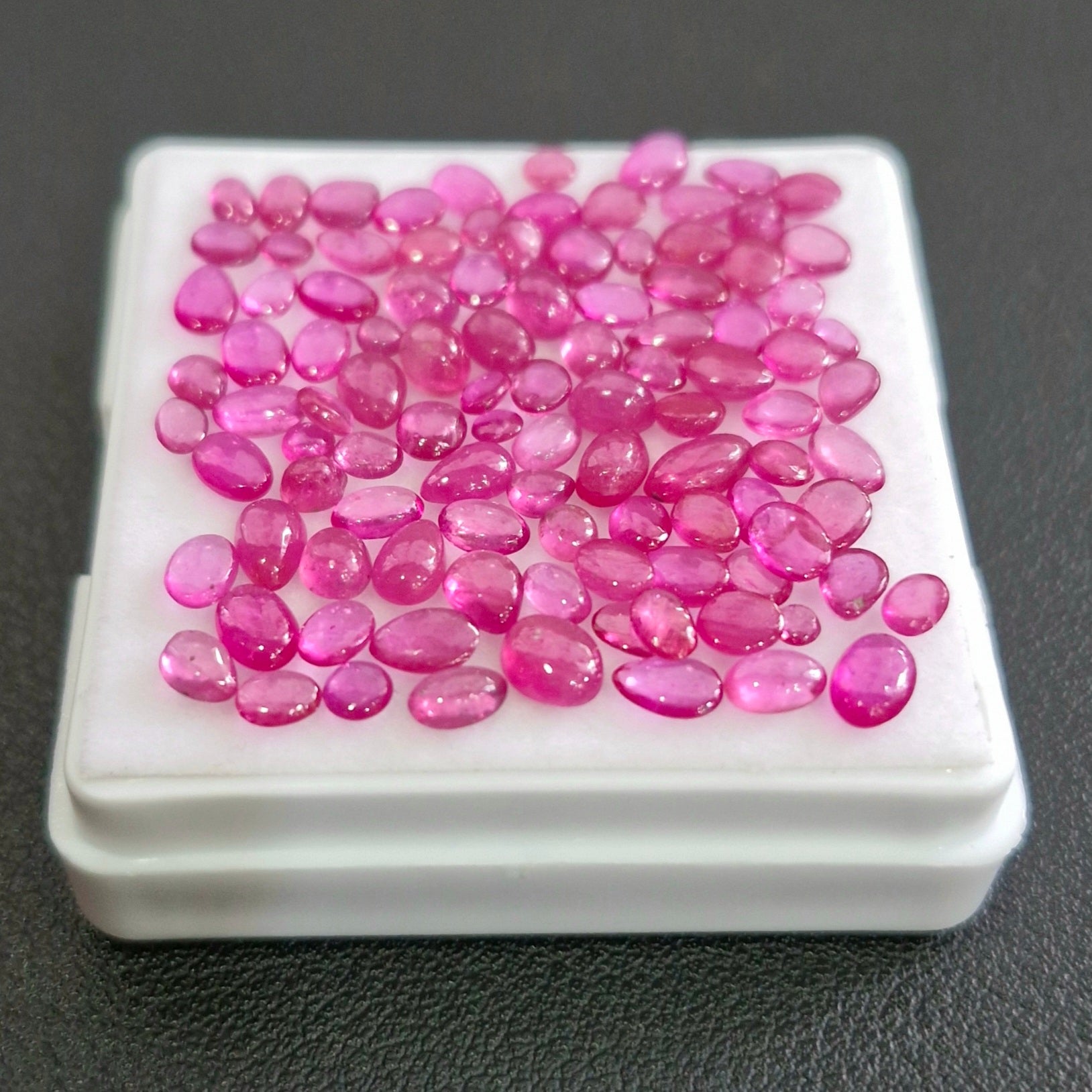 23cts of Natural Clearance Ruby Cabochons | Mix Shape | Size:2-5mm - The LabradoriteKing