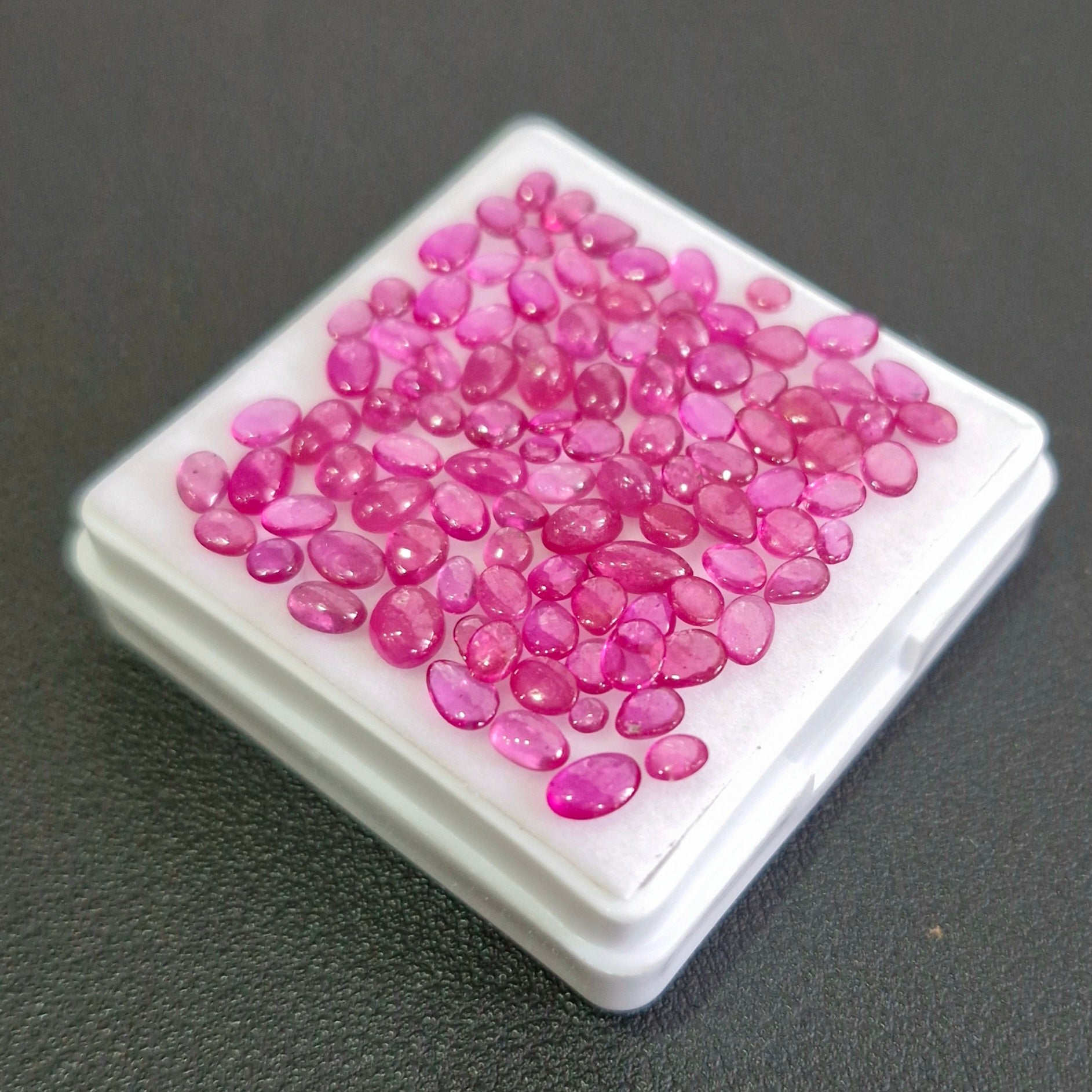 23cts of Natural Clearance Ruby Cabochons | Mix Shape | Size:2-5mm - The LabradoriteKing