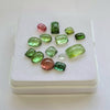 14 Pcs Natural Multi Tourmaline Cabochon | Mix | Size: 3-10mm - The LabradoriteKing