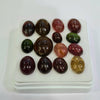 14 Pcs Natural Multi Tourmaline Cabochon | Oval | Size: 8-14mm - The LabradoriteKing