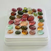 35 Pcs Natural Multi Tourmaline Cabochon | Oval | Size: 5-10mm - The LabradoriteKing