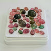 41 Pcs Natural Multi Tourmaline Cabochon | Mix | Size: 3-11mm - The LabradoriteKing